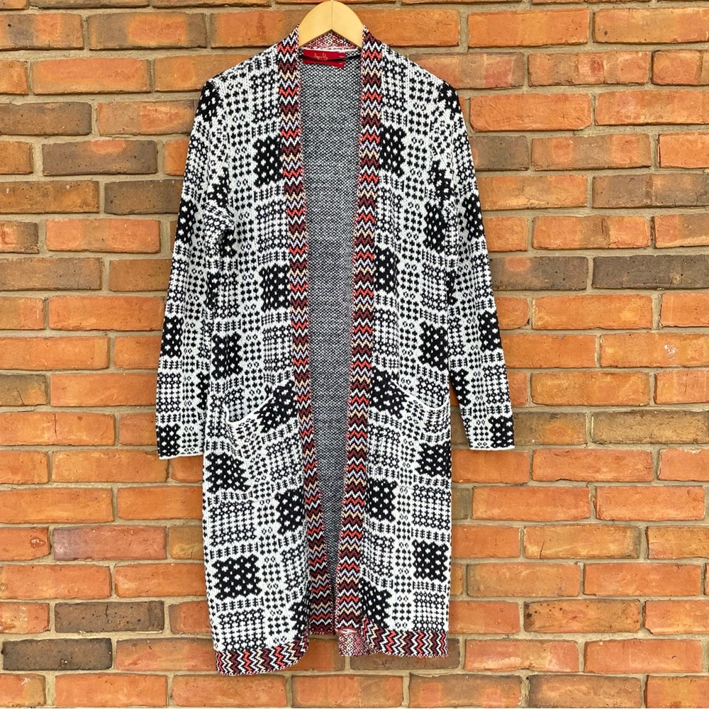 NWOT Tigerlily Long Sleeve Cardigan Duster Sweater Australian Black Sz M